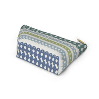 Ribbon Candy Accessory Pouch w T-bottom in Green